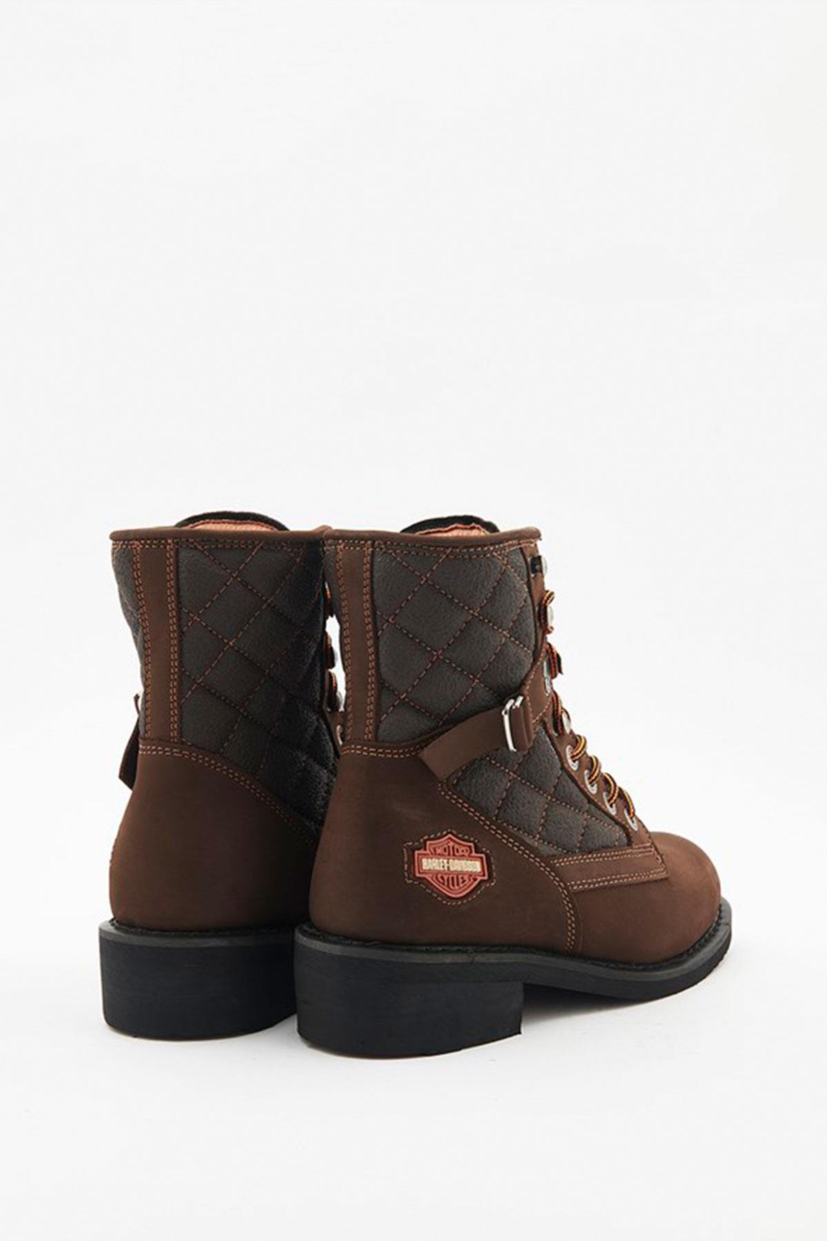 Harley Davidson New Worker Erkek Koyu Kahverengi Nubuk Bot