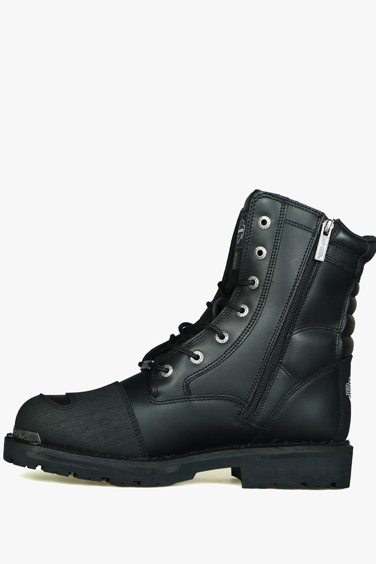 Harley Davidson Hakiki Deri Riddick Siyah Erkek Bot 