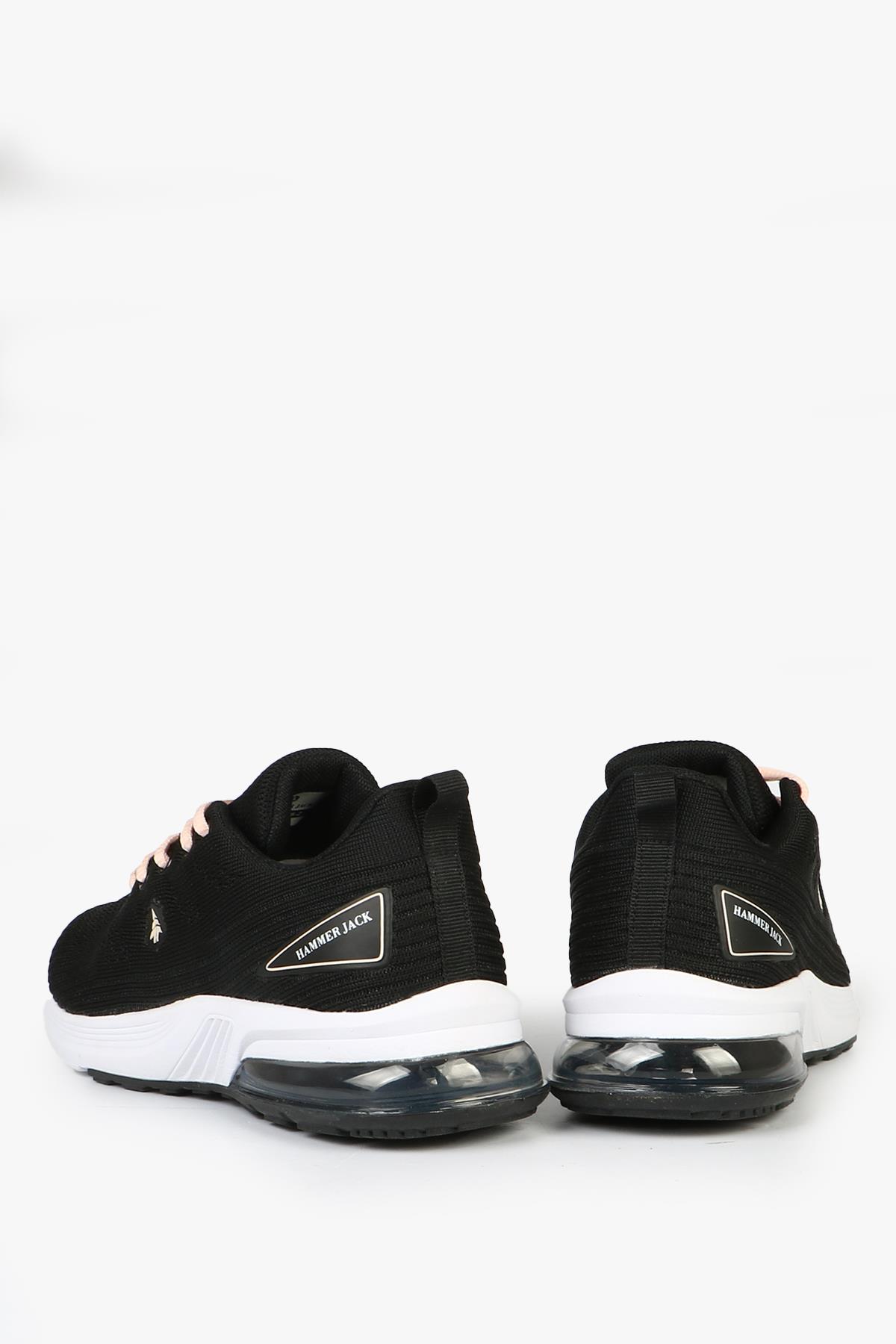 Hammer Jack Elliot Siyah Pembe Kadın Spor Ayakkabı