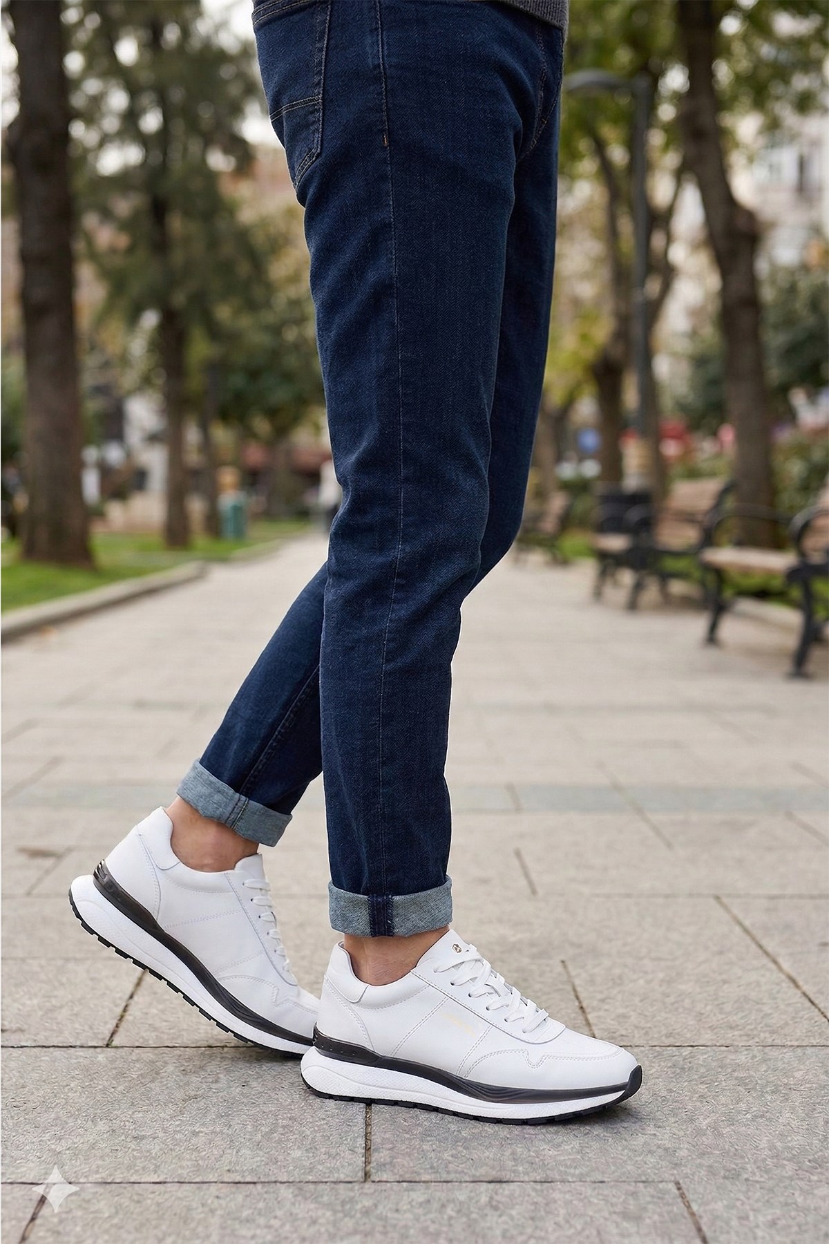 Hammer Jack Lesion Erkek Beyaz Siyah Günlük Ayakkabı