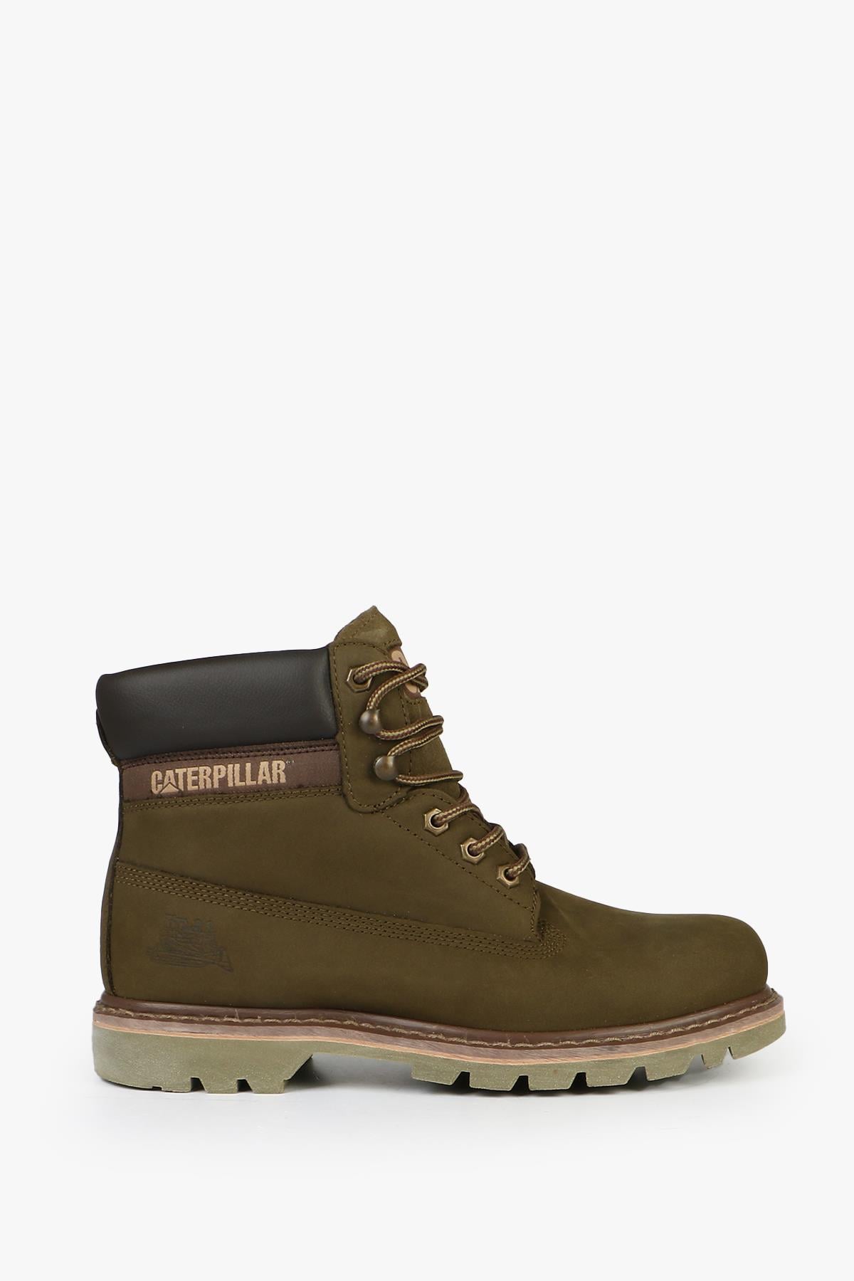 Caterpillar Colorado Hakiki Deri Olive Nubuk Erkek Bot