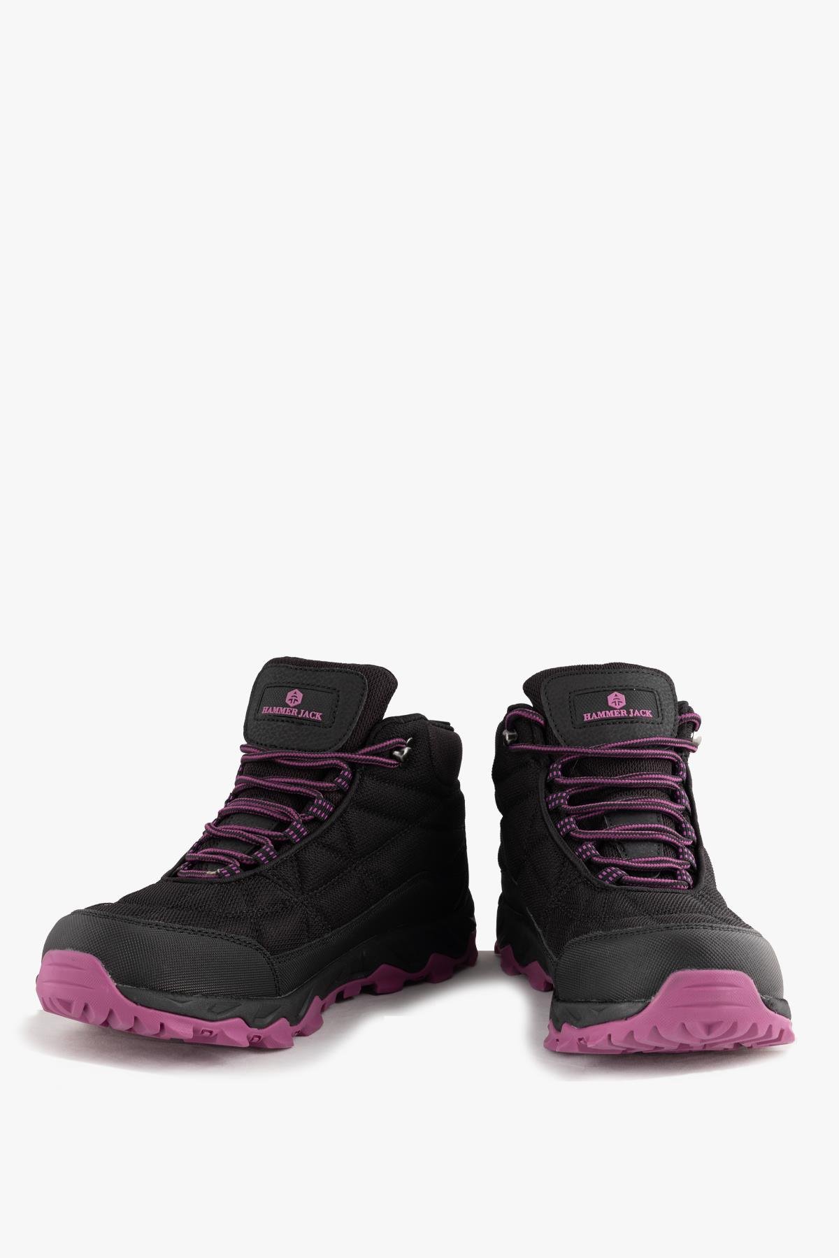 Hammer Jack Su Geçirmez Vectör Siyah Pembe Kadın Outdoor Bot