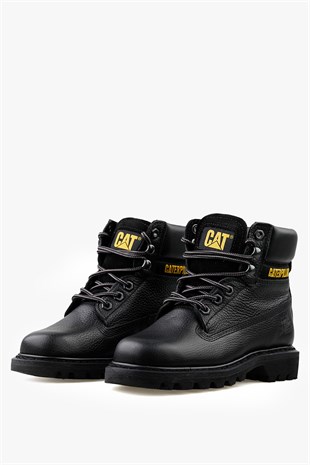 Caterpillar Colorado Baskılı Deri Siyah Kadın Bot