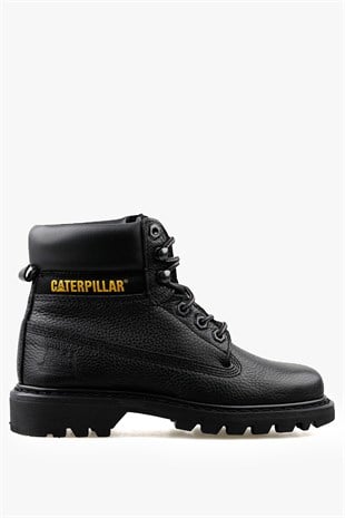 Caterpillar Colorado Baskılı Deri Siyah Kadın Bot