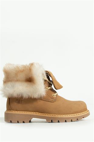 Caterpillar Utah Fur Caramel Nubuk Kadın Bot