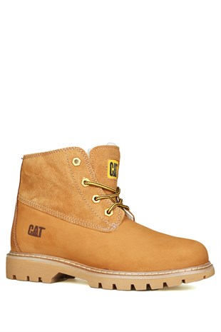 Caterpillar Vermont Fur Kadın Tarçın Nubuk Yarım Bot 