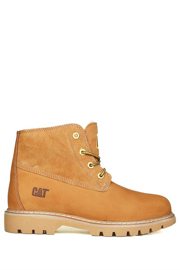 Caterpillar Vermont Fur Kadın Tarçın Nubuk Yarım Bot 