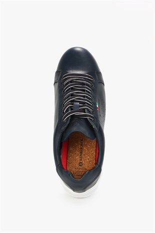 Hammer Jack Broken Hakiki Deri Lacivert Erkek Ayakkabı