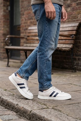 Hammerjack Bachata Beyaz Lacivert Erkek Günlük Ayakkabı