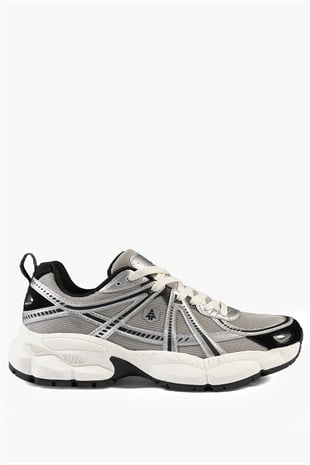 Hammer Jack Florian Erkek Gümüş Siyah Spor Ayakkabı