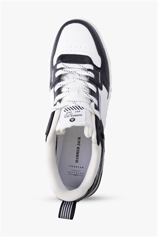 Hammer Jack Soprano Beyaz Siyah Erkek Spor Ayakkabı