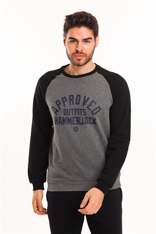 Hammer Jack Odin Antrasit-Melanj Erkek Sweatshirt