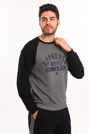 Hammer Jack Odin Antrasit-Melanj Erkek Sweatshirt