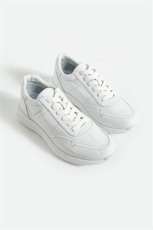 Hammer Jack Baley Hakiki Deri Beyaz Bosphorus Erkek Spor Ayakkabı