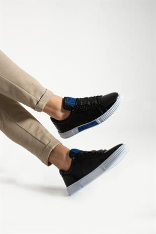 Hammer Jack Basel Hakiki Deri Siyah Toscana Erkek Günlük Ayakkabı 