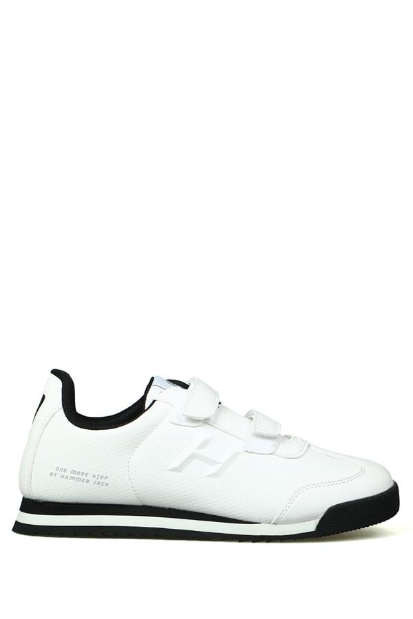 Hammer Jack Pico Beyaz Kadın Cırtlı Ayakkabı 