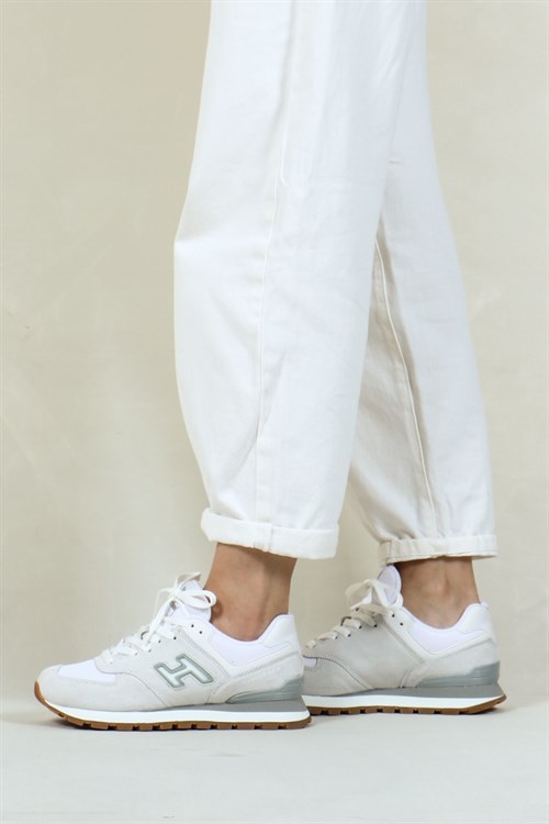 Hammer Jack Chile Hakiki Deri Beyaz Puruty-Krep Kadın Spor Ayakkabı 