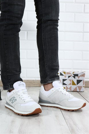 Hammer Jack Chile Hakiki Deri Beyaz Puruty-Krep Erkek Spor Ayakkabı 