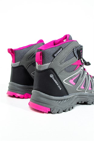 Hammer Jack Celos Su Geçirmez Gri Fuşya Outdoor Çocuk Bot  