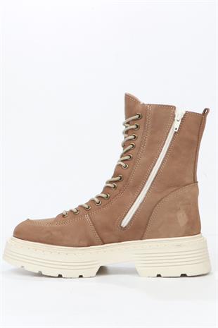 Hammer Jack Loberia Hakiki Deri Kum Kadın Bot