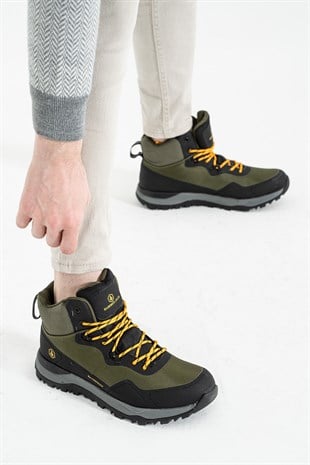 Hammer Jack Tulsa Su Geçirmez Haki Turuncu Outdoor Erkek Trekking Bot 