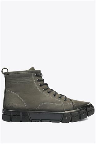 Hammer Jack Sanoro Hakiki Deri Gri Torje Outdoor Erkek Bot