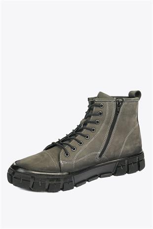 Hammer Jack Sanoro Hakiki Deri Gri Torje Outdoor Erkek Bot