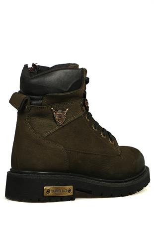 Hammer Jack Hakiki Deri Haki Nubuk Outdoor Kadın Bot 