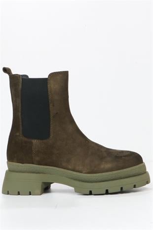 Hammer Jack Cristina Hakiki Deri Haki Outdoor Kadın Bot