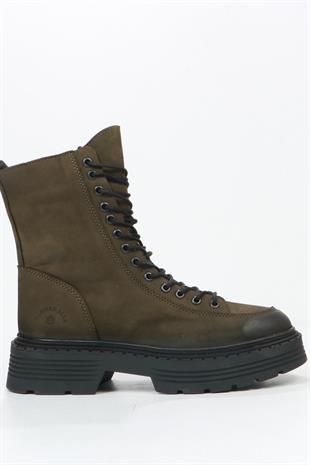 Hammer Jack Loberia Hakiki Deri Haki Kadın Bot