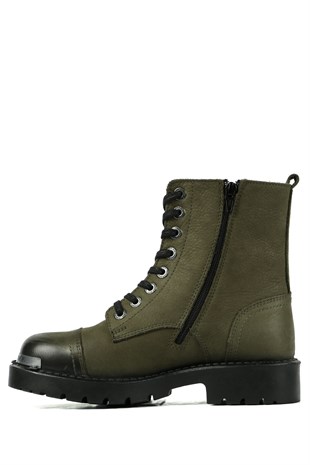 Hammer Jack Haki Nubuk Kadın Bot