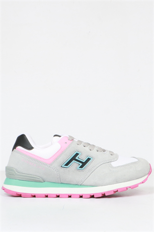 Hammer Jack Chile Hakiki Deri Ciment-Siyah Kadın Spor Ayakkabı