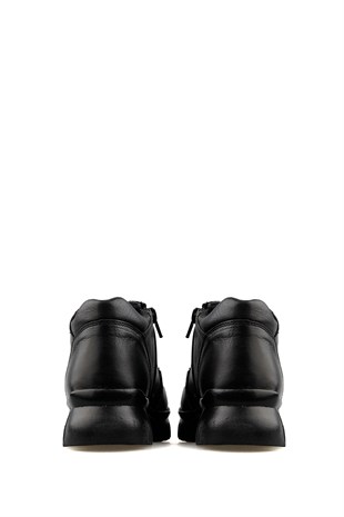 Hammer Jack Hakiki Deri Siyah Folce Kadın Bot