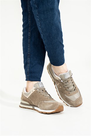 Hammer Jack Chile Hakiki Deri Taupe-Gri Erkek Spor Ayakkabı