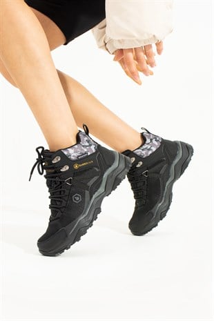 Hammer Jack Waldo Su Geçirmez Siyah Kamuflaj Outdoor Kadın Bot 