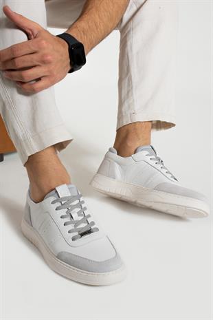 Hammer Jack Kovrov Hakiki Deri Beyaz Erkek Spor Ayakkabı 