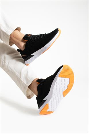 Hammer Jack Manaus Siyah Turuncu Erkek Spor Ayakkabı 