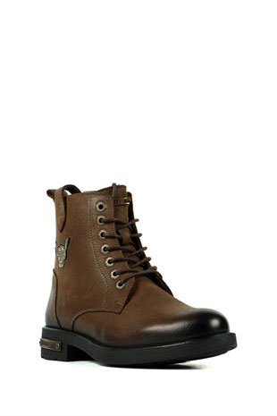 Hammer Jack Hakiki Deri Olive Nubuk Kadın Bot
