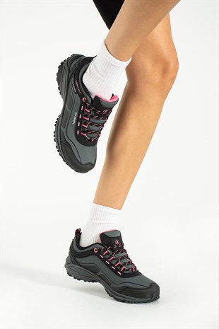 Hammer Jack Berto Su Geçirmez Koyu Gri-Pembe Outdoor Unısex Ayakkabı 