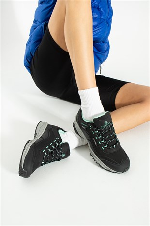 Hammer Jack Berto Su Geçirmez Siyah-Turkuaz Outdoor Unisex Ayakkabı 