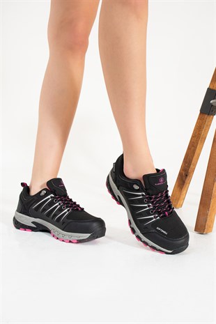 Hammer Jack Garson Ayakkabı Su Geçirmez Siyah-Fuşya  Outdoor Unisex Ayakkabı