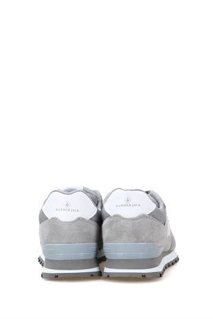 Hammer Jack Peru Hakiki Deri Gri - Beyaz Kadın Spor Ayakkabı 