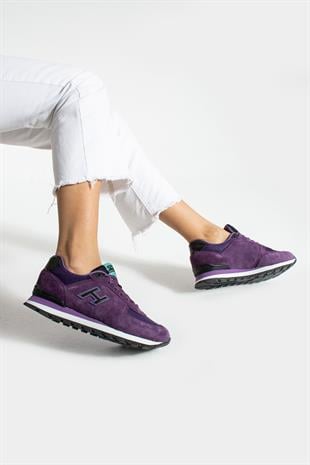 Hammer Jack Peru Hakiki Deri Lazer-Siyah Kadın Spor Ayakkabı