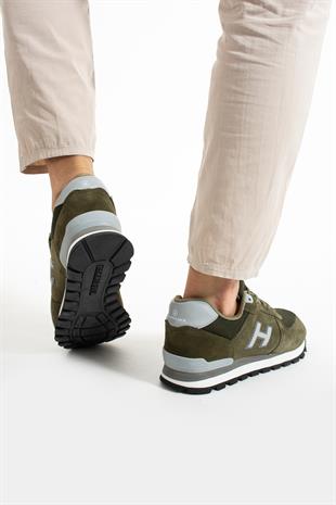 Hammer Jack Peru Hakiki Deri Truffle-Gri Erkek Spor Ayakkabı 