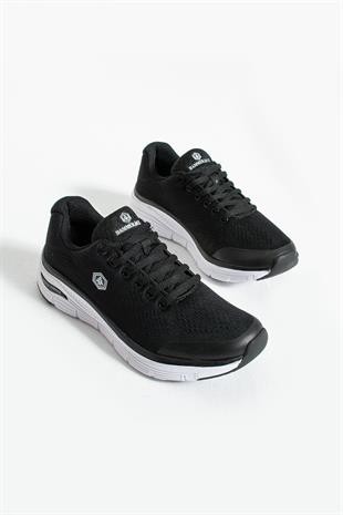 Hammer Jack Siyah-Beyaz Kadın Spor Ayakkabı 