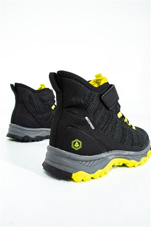 Hammer Jack Tega Su Geçirmez Siyah Sarı Outdoor Erkek Çocuk Bot 