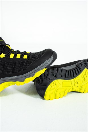 Hammer Jack Tega Su Geçirmez Siyah Sarı Outdoor Erkek Çocuk Bot 