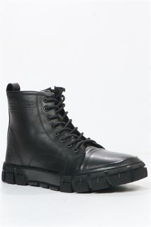 Hammer Jack Sanoro Hakiki Deri Siyah Outdoor Erkek Bot