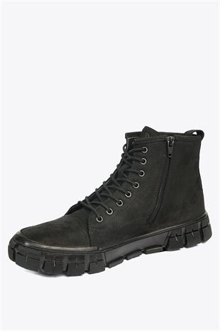 Hammer Jack Sanoro Hakiki Deri Siyah Torje Outdoor Erkek Bot