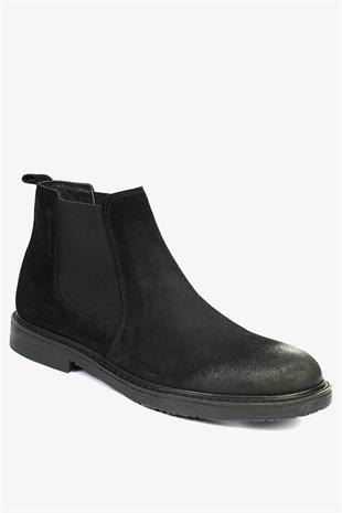 Hammer Jack Smarte Siyah Süet Outdoor Erkek Bot